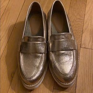 A new day metallic gold flats